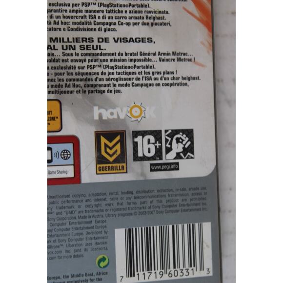 Killzone: Liberation Platinum (Sony PlayStation PSP, 2006) PAL, Complete - Picture 5 of 10